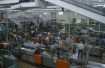 Puerto Rico, Bacardi factory interior and workers.