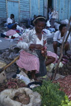 Dominican Republic, market scene.