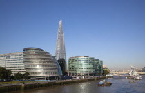 England, London, Southwark southbank, The Shard skyscraper designed by Renzo Piano in the city's London Bridge Quarter.