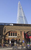 England, London, Southwark southbank, The Shard skyscraper designed by Renzo Piano in the city's London Bridge Quarter.