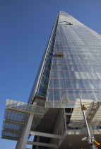 England, London, Southwark southbank, The Shard skyscraper designed by Renzo Piano in the city's London Bridge Quarter.