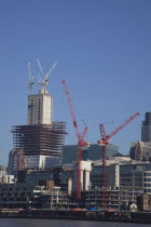 England, London, Construction of new Walkie Talkie in 20 Fenchurch Street in the City
