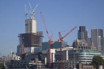 England, London, Construction of new Walkie Talkie in 20 Fenchurch Street in the City