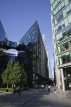 England, London, Southwark southbank, The Shard skyscraper designed by Renzo Piano in the city's London Bridge Quarter.