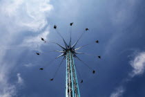 England, London, Southbank, Fairground ride in Jubliee Park.