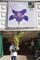 England, London, Entrance to the 2012 RHS Chelsea Flower Show.