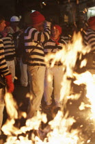 England, East Sussex, Lewes, The annual bonfire night parade celebrating 17 protestant martyrs killed in the fifteen hundreds.