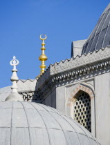 Turkey, Istanbul, Sultanahmet, Haghia Sophia detail of the Mausoleums of Selim II and Mehmet III.
