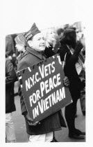 USA, New York State, New York City, Anti Vietnam war demonstrators.