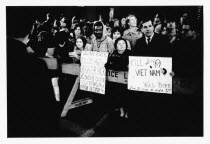 USA, New York State, New York City, Anti Vietnam war demonstrators.