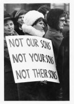 USA, New York State, New York City, Anti Vietnam war demonstrators during one of the first demos in 1967.