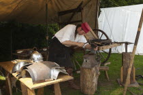 England, West Sussex, Arundel, Jousting festival in the grounds of Arundel Castle.