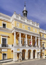 Spain, Extremadura, Badajoz, exterior of the Ayuntamiento City hall Building.