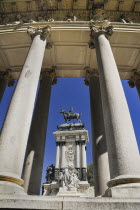 Spain, Madrid, Monument to King Alfonso XII in Parque El Buen Retiro.