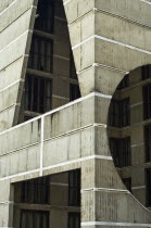 Bangladesh, Dhaka, modern Parliament Building designed by Louis Kahn.