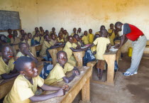 Burundi, Cibitoke Province, Buganda Commune, Ruhagurika Primary Students in their Catch-Up Class. Catch up classes were established by Concern Worldwide across a number of schools in Cibitoke to provi...