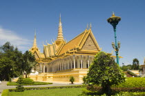 Cambodia, Phnom Penh, The Throne Hall within the grounds of the Royal Palace.