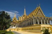 Cambodia, Phnom Penh, The Throne Hall within the grounds of the Royal Palace.