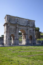 Italy, Lazio, Rome, The Arch of Constantine.