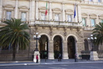 Italy, Lazio, Rome, Palazzo Koch home to the Banca D'Italia on Via Nazionale.