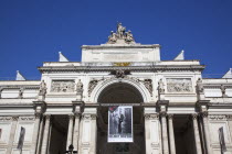 Italy, Lazio, Rome, Palazzo delle Esposizioni facade, designed by Pio Piacentini,