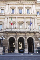 Italy, Lazio, Rome, Palazzo Koch home to the Banca D'Italia on Via Nazionale.