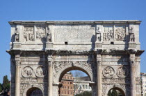 Italy, Lazio, Rome, The Arch of Constantine.