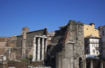 Italy, Lazio, Rome, Trajans Forum ruins.