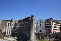 Italy, Lazio, Rome, Trajans Forum ruins.