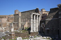 Italy, Lazio, Rome, Trajans Forum ruins.