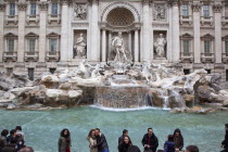 Italy, Lazio, Rome, Trevi fountain in Piazza de Trevi.