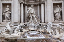 Italy, Lazio, Rome, Trevi fountain in Piazza de Trevi.