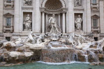 Italy, Lazio, Rome, Trevi fountain in Piazza de Trevi.