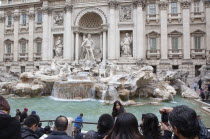 Italy, Lazio, Rome, Trevi fountain in Piazza de Trevi.