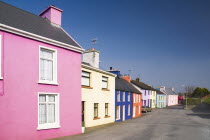 Ireland, County Cork, the colourful village of Eyeries on the Beara Peninsula.