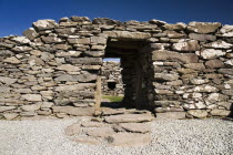 Ireland, County Kerry, Dingle Peninsula,  Dunbeg Promontory Fort.