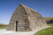 Ireland, County Kerry, Gallarus Oratory built by early Christian farmers between the 6th and 9th centuries.  