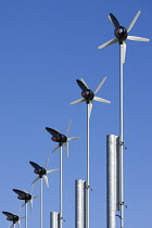 Industry, Electricity, Wind Power, Direct-drive wind generators designed for electric microgeneration applications attached to industrial unit.