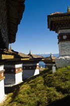 Bhutan, Dochu La, Chortens to commemorate victory of the 4th King in battle near Thimphu.