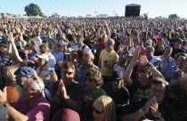 Music, Perfomance, Festival, Audience at the Main Stage, Guilfest 2011. Guildford. Surrey.England. UK