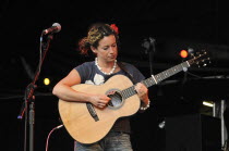 Music, Strings, Guitar, Singer songwriter Kate Rusby performing at Guilfest 2011.