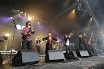 Music, Strings, Guitars, French band Baylon Circus at Gulfest 2011.