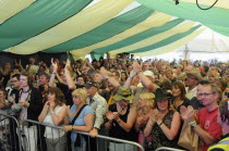 Music, Performance, Festivals, Crowd enjoying an act on the Acoustic Stage at Guilfest 2010.