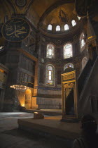 Turkey, Istanbul, Fatih, Sultanahmet, Haghia Sofia interior.