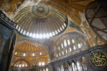 Turkey, Istanbul, Fatih, Sultanahmet, Haghia Sofia interior.