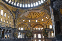 Turkey, Istanbul, Fatih, Sultanahmet, Haghia Sofia interior.