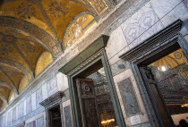 Turkey, Istanbul, Fatih, Sultanahmet, Haghia Sofia interior.