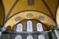 Turkey, Istanbul, Fatih, Sultanahmet, Haghia Sofia interior.