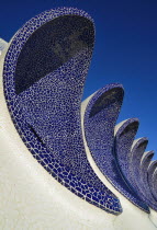 Spain, Valencia Province, Valencia, La Ciudad de las Artes y las Ciencias, City of Arts and Sciences, Arches of the Umbracle sculpture garden.