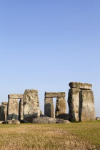 England, Wiltshire, Stonehenge, Prehistoric ring of standing stones.